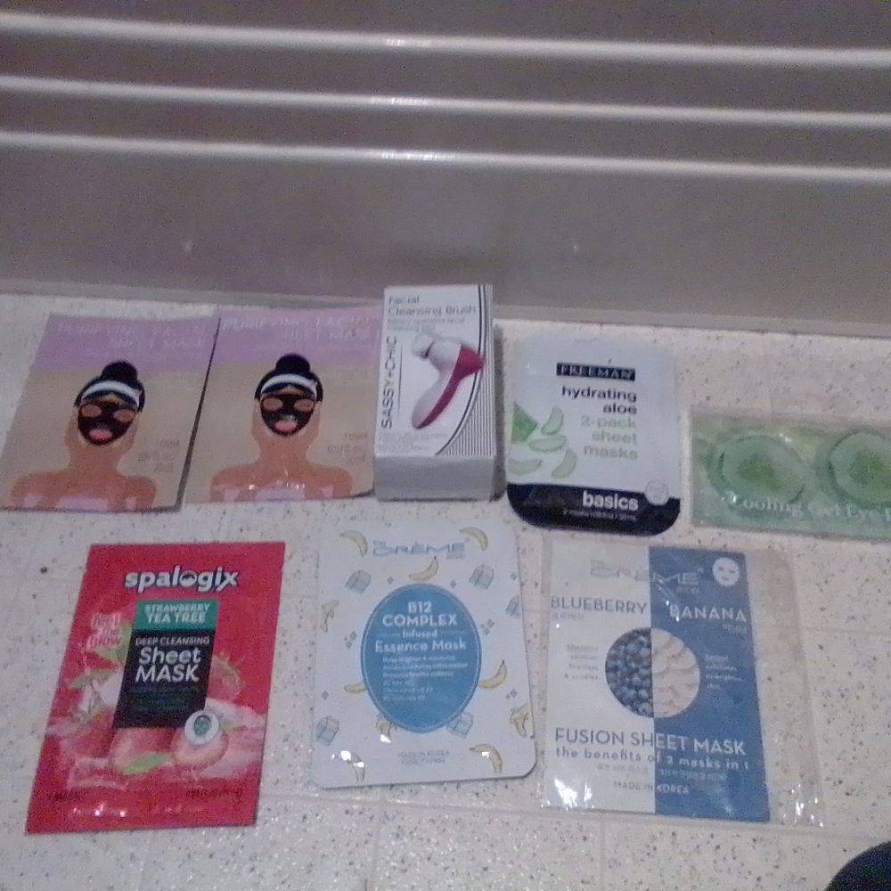 Face Masks and Facial Cleansing Brush